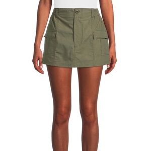 Green Cargo mini skirt large Liv & Lottie